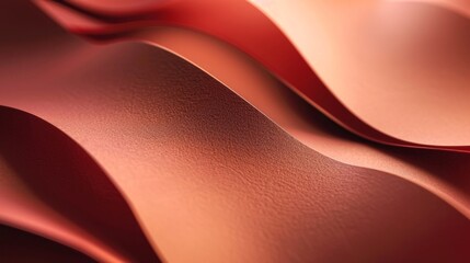 Wall Mural - A red and brown wave pattern with a brown background