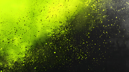 Black and neon green grainy gradient background with vibrant noise texture for summer banner design