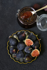 Sticker - natural organic fig jam and fresh berries