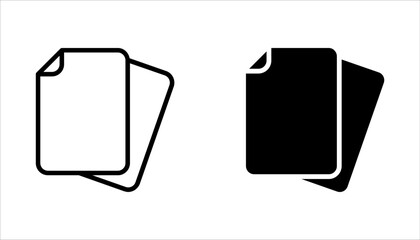 Copy icon set. Vector Illustration in line style design for website design, app, UI. vector illustration on white background.