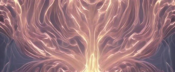 Wall Mural - fractal rendering abstract background 3D light