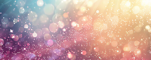 Wall Mural - a bright, light background with subtle, glowing particles and soft gradients, creating a magical and