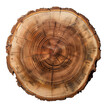 © ceren - Round wooden tree slice. trunk stump wood  isolated on transparent or white background