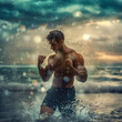 © Adam - Sportowiec w deszczu