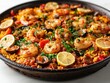 © frank29052515 - Culinary Artistry: Hyper-realistic 8k Image of Traditional Paella on Transparent Background