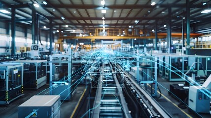 Aufkleber - Automated Smart Factory with Interconnected Mesh Technology