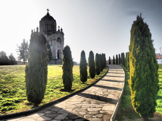 Pantheon of the Duchess of Sevillano, a stone funerary building in the city of Guadalajara