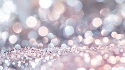 Wall Mural - a sparkling silver glitter background