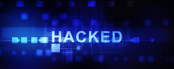 2D illustration Hacked data online code background
