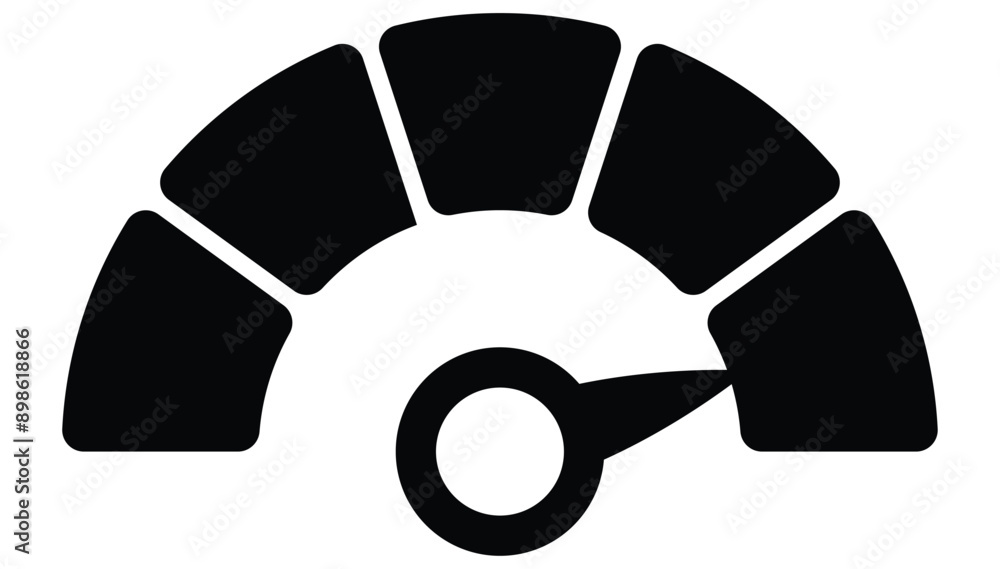 Cortisol meter gauge. Body stress response levels. Round chart with ...