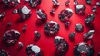 © Sor Ser - Diamonds on red background, graphic resources