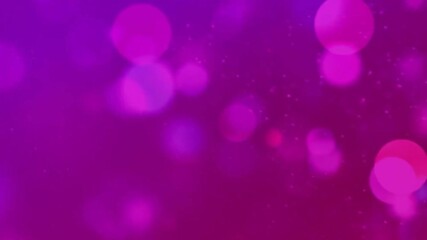 Wall Mural - Purple pink Background Abstract Seamless Loop. Dynamic Motion and Vibrant Gradient. Modern 3D Geometric Texture Pattern, Animation Particles Shine Shimmering Glowing, Noise Bokeh