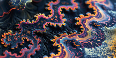 Wall Mural - abstract fractal background