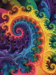 Wall Mural - abstract fractal background