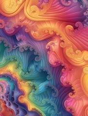 Wall Mural - abstract fractal background