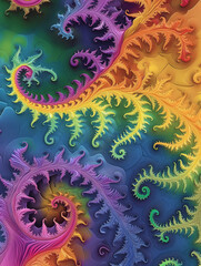 Wall Mural - abstract fractal background