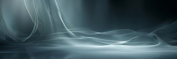 Wall Mural - a smooth, abstract gradient backdrop fades from light to dark gray, creating a versatile studio sett