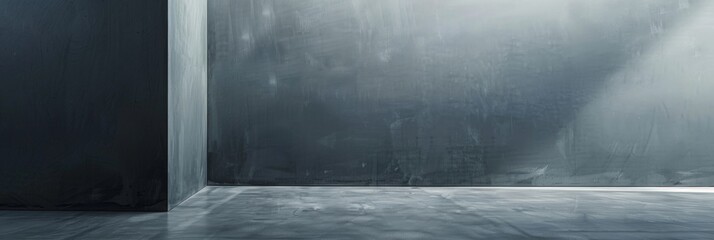 Wall Mural - a studio with a gray gradient backdrop, ideal for product photography or showcasing subjects with a 