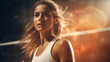© Antonella - FEMALE TENNIS PLAYER IN FOREGROUND 2