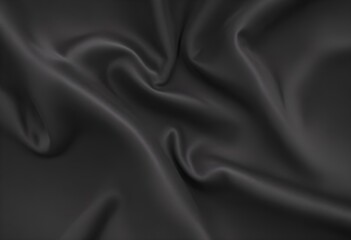 Dark grey velvet texture sample, gray satin screen  background, smooth, some waves, well enlighted