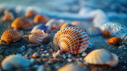 Poster - seashore shells