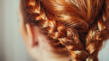 styling hair with braids on foil for red healthy tresses