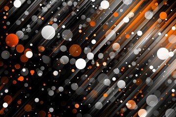 Wall Mural - abstract design with floating spheres in gold and black representing modern elegance and motion