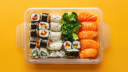 Poster - Selecting takeout Lunch container top perspective