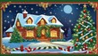 © soleg - Christmas decorations and gifts, background for new year celebrations, winter fairy tale
