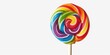© vefimov - A deliciously colored swirl lollipop with a rainbow flavor profile. Perfect for a treat or decoration.