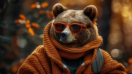 Sticker - A Bear In a Sweater