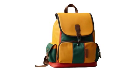 backpack back to school concept on white background space for text