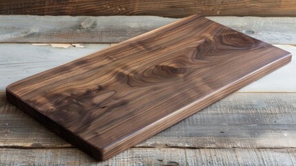 Canvas Print - Board made from American black walnut with oil finish for added texture