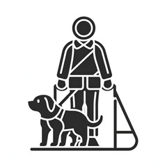 Sticker - Guide dog illustration