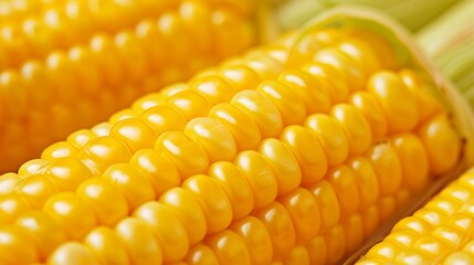 Yummy corn. Selective focus background with copy space