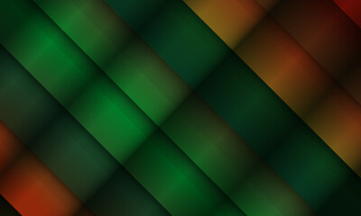 Wall Mural - stripes pattern. geometric diagonal color background. green lines with dark shadow.