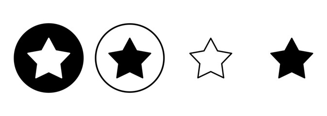 Wall Mural - Star Icon set. rating icon vector. favourite star icon