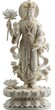 © Adobe Contributor - White Avalokiteshvara Bodhisattva holding lotus flower and willow branch