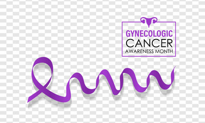 Wall Mural - Vector Illustration for Gynecologic Cancer Awareness Month is september. Background, Poster, Banner, Advertising, and background design. Calligraphy Realistic Teal Ribbon.