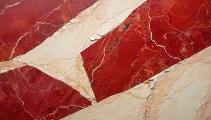 Sticker - Red and White Marble Texture Background. with copy space for text