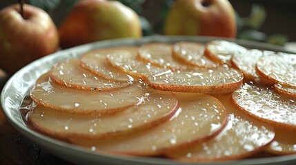 Canvas Print - Sliced Pears in Syrup