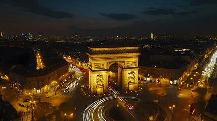 Wall Mural - Arc de Triomphe - Paris, France
