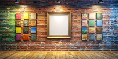 Canvas Print - A picture on a wall informative Vibrant engaging AI-Generated Content