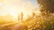© pek - Family Cycling Joy: Embracing Outdoor Vitality on the Countryside Trail