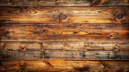 Wall Mural - Rustic, weathered, and worn, old wood texture background with visible knots, cracks, and scratches, exuding a sense of aged, earthy charm.
