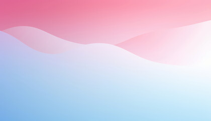 Wall Mural - Soft Pink and Blue Gradient Background with Smooth Waves