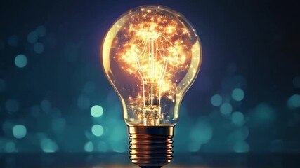 Wall Mural - artificial intelligence background, innovation background. bulb future technology, innovation backgr