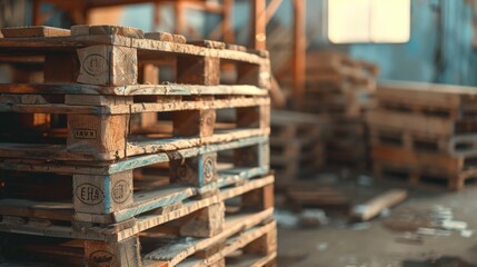 Wall Mural - Warehouse Pallet Stack