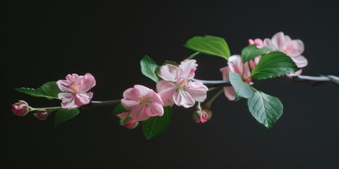 Canvas Print - Close-up of flower on branch