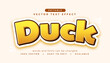 © starlineart - bold duck lettering text effect in editable style